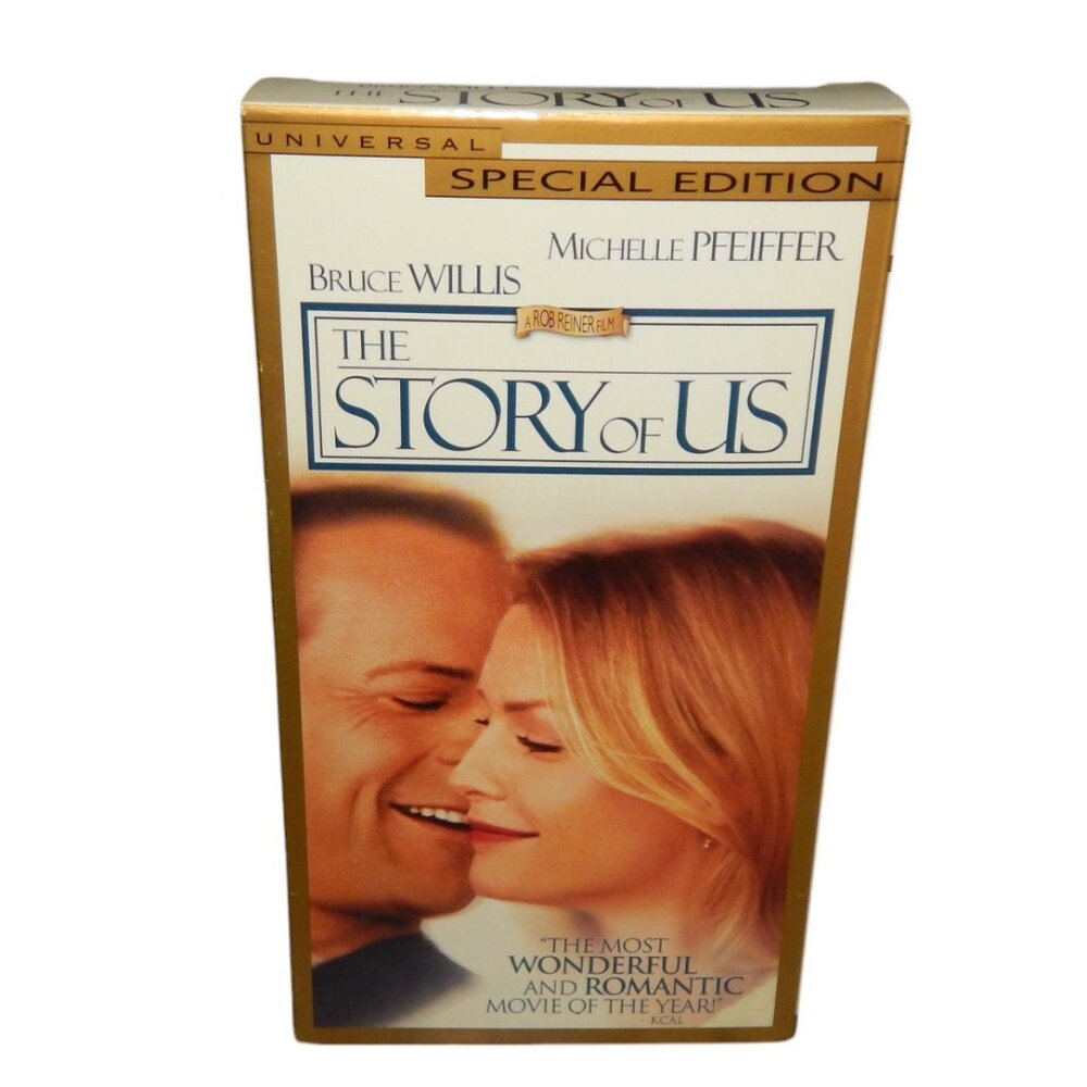THE STORY OF US VHS movie in original paper case Bruce Willis Michelle Pfeiffer